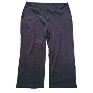 Athleta Eastbound Wide Leg Pant Black Size 26 Tencel Nylon Spandex Blend